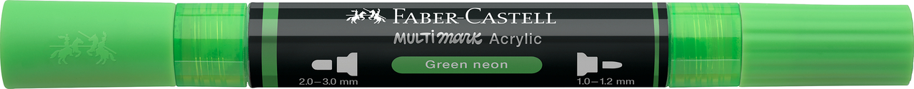 Marker acrilic multimark cul. 257 verde neon faber-castell [2]