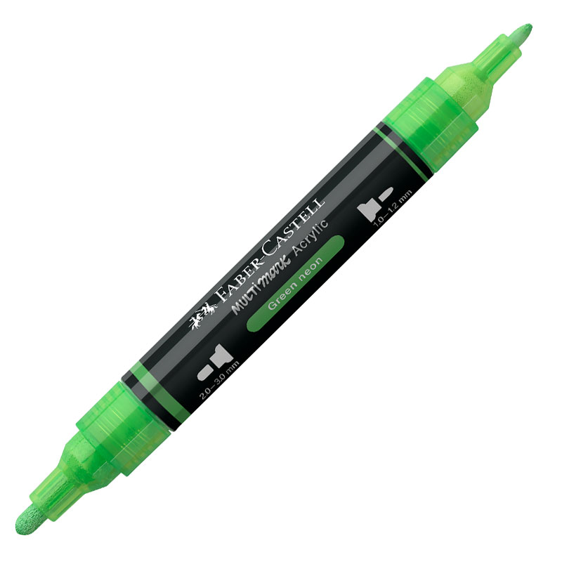 Art & Craft si Artizanat - Marker acrilic multimark cul. 257 verde neon faber-castell