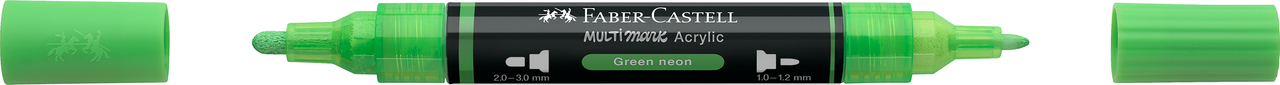 Marker acrilic multimark cul. 257 verde neon faber-castell [3]