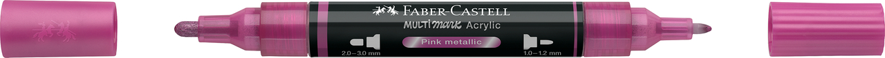 Marker acrilic multimark cul. 290 roz metalizat faber-castell [2]