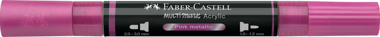 Marker acrilic multimark cul. 290 roz metalizat faber-castell [3]