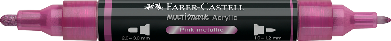 Marker acrilic multimark cul. 290 roz metalizat faber-castell [1]
