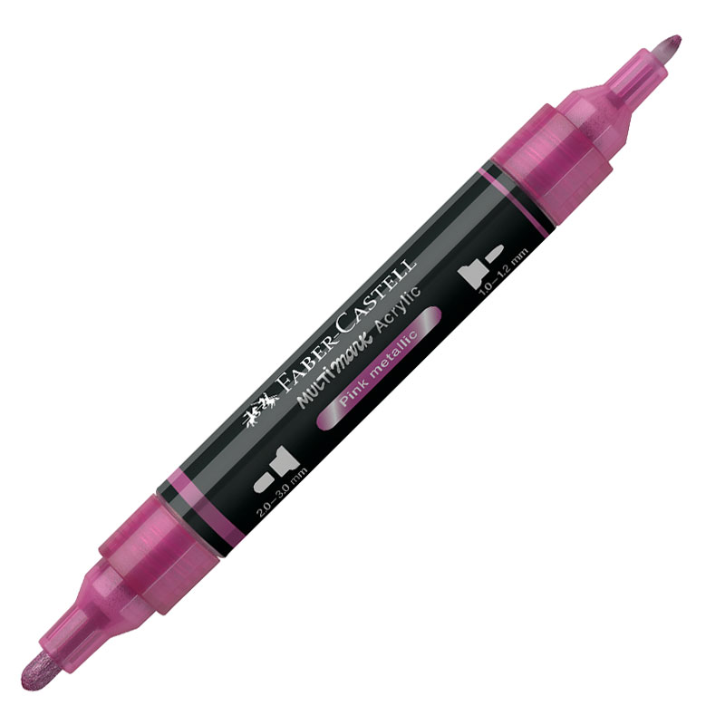 Art & Craft si Artizanat - Marker acrilic multimark cul. 290 roz metalizat faber-castell