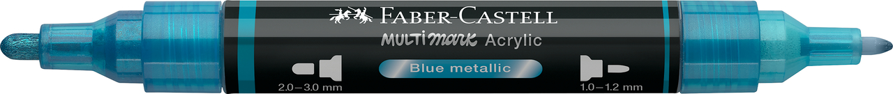 Marker acrilic multimark cul. 292 albastru metalizat faber-castell [1]