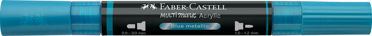 Marker acrilic multimark cul. 292 albastru metalizat faber-castell [2]