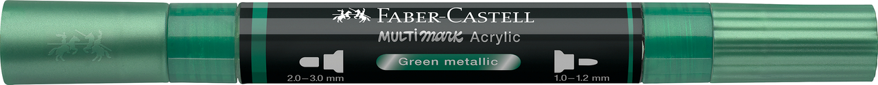 Marker acrilic multimark cul. 295 verde metalizat faber-castell [2]
