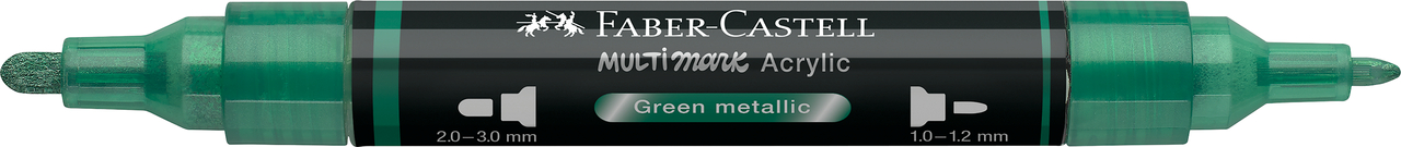 Marker acrilic multimark cul. 295 verde metalizat faber-castell [1]