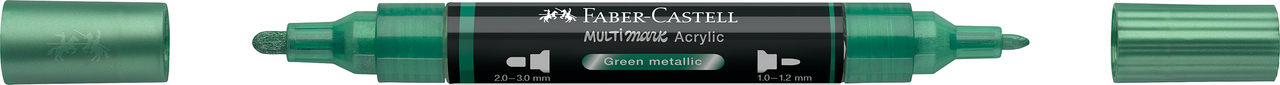 Marker acrilic multimark cul. 295 verde metalizat faber-castell [3]