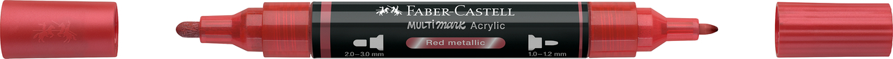 Marker acrilic multimark cul. 296 rosu metalizat faber-castell [3]