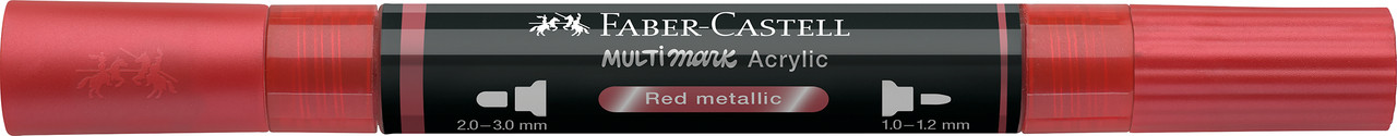 Marker acrilic multimark cul. 296 rosu metalizat faber-castell [2]