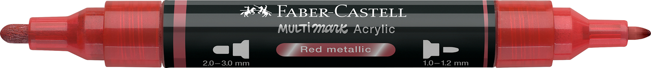Marker acrilic multimark cul. 296 rosu metalizat faber-castell [1]