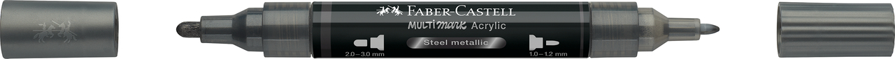 Marker acrilic multimark cul. 297 otel metalizat faber-castell [3]