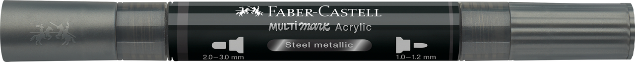 Marker acrilic multimark cul. 297 otel metalizat faber-castell [2]