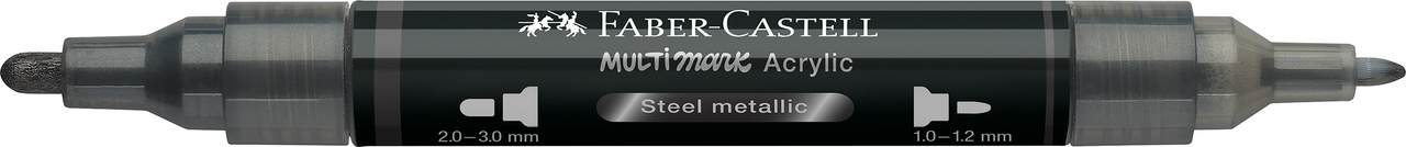 Marker acrilic multimark cul. 297 otel metalizat faber-castell [1]