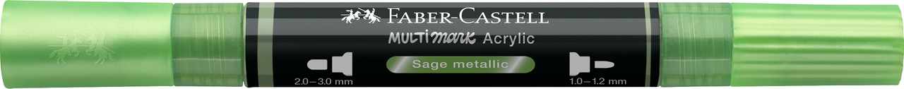 Marker acrilic multimark cul. 298 verde arctic metalizat faber-castell [3]
