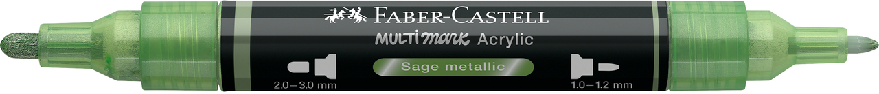 Marker acrilic multimark cul. 298 verde arctic metalizat faber-castell [1]