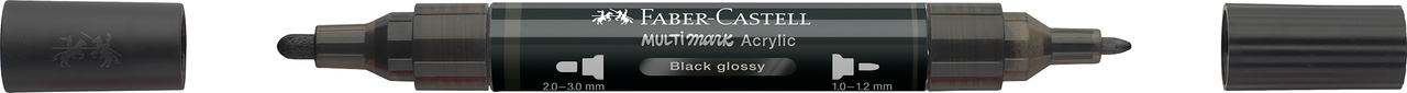 Marker acrilic multimark cul. 299 negru lucios faber-castell [3]