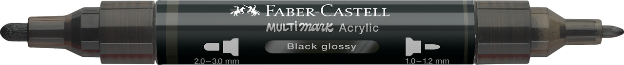 Marker acrilic multimark cul. 299 negru lucios faber-castell [1]