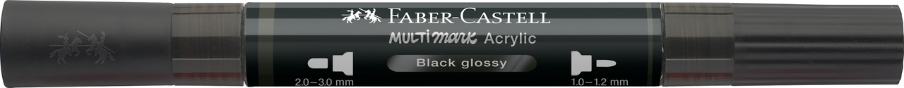 Marker acrilic multimark cul. 299 negru lucios faber-castell [2]