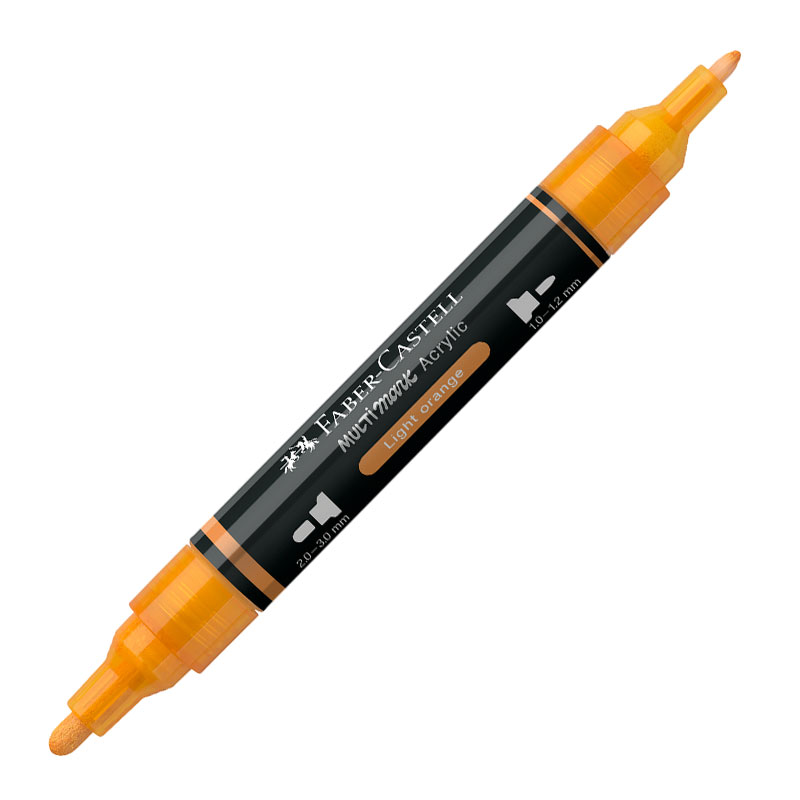 Art & Craft si Artizanat - Marker acrilic multimark cul. 309 portocaliu deschis faber-castell