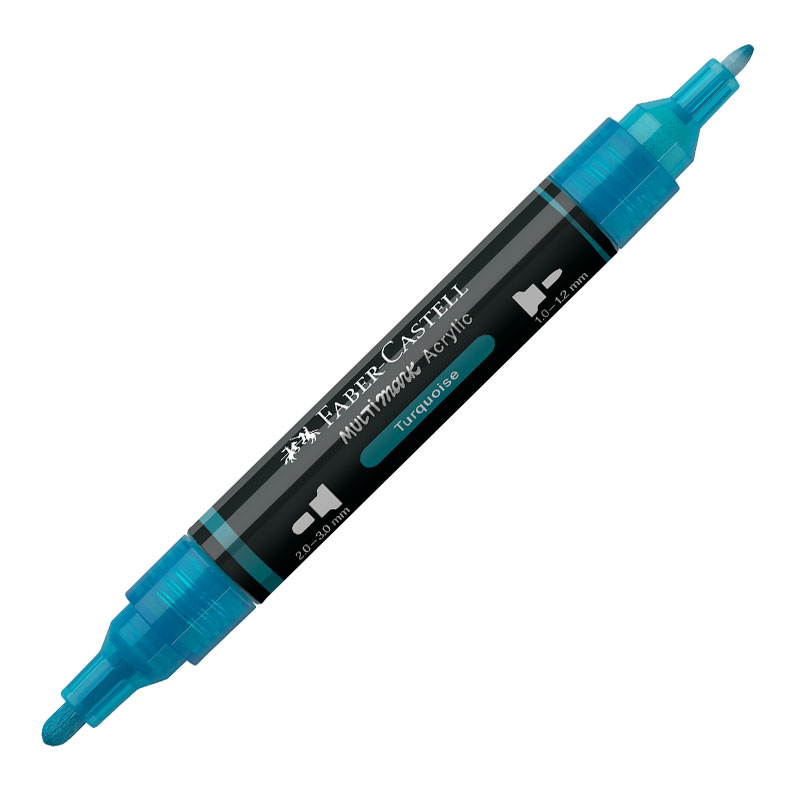 Art & Craft si Artizanat - Marker acrilic multimark cul. 313 turcoaz faber-castell