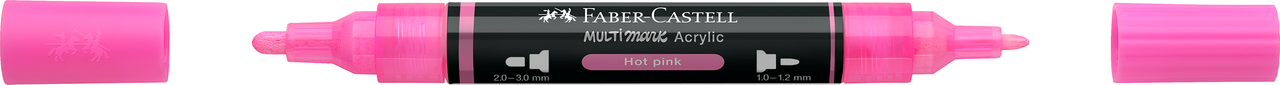 Marker acrilic multimark cul. 329 roz aprins faber-castell [2]