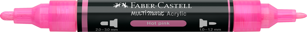 Marker acrilic multimark cul. 329 roz aprins faber-castell [1]