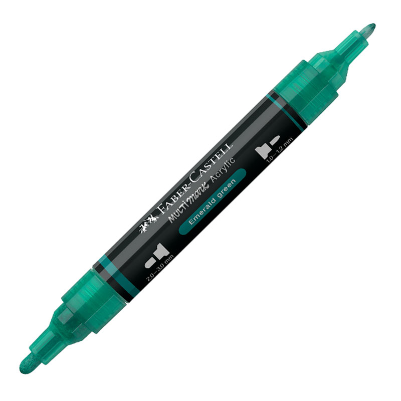 Art & Craft si Artizanat - Marker acrilic multimark cul. 358 verde smarald faber-castell