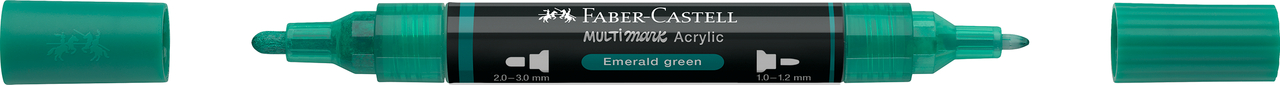 Marker acrilic multimark cul. 358 verde smarald faber-castell [2]