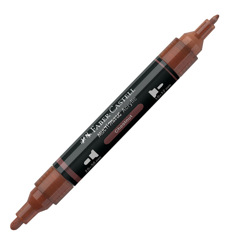 Art & Craft si Artizanat - Marker acrilic multimark cul. 378 maro nuca faber-castell
