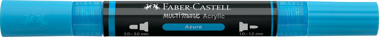 Marker acrilic multimark cul. 448 albastru azure faber-castell [3]