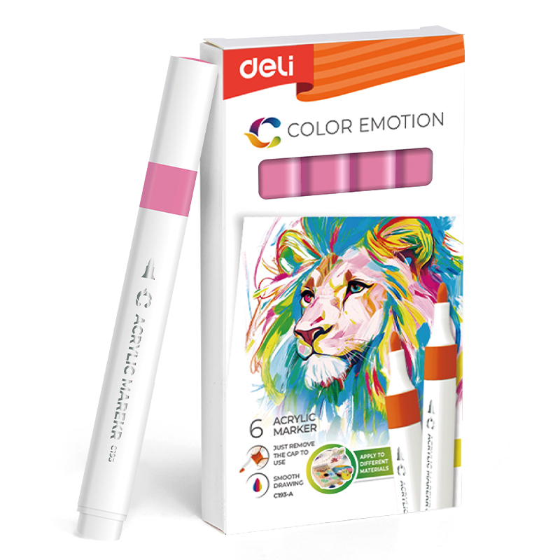 Art & Craft si Artizanat - Marker acrilic roz color emotion deli