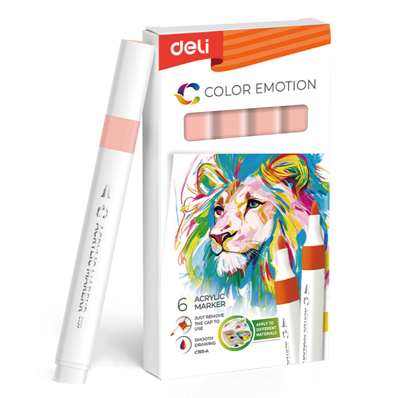 Art & Craft si Artizanat - Marker acrilic roz perla color emotion deli