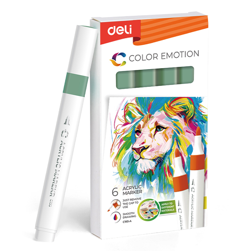 Art & Craft si Artizanat - Marker acrilic verde pal color emotion deli