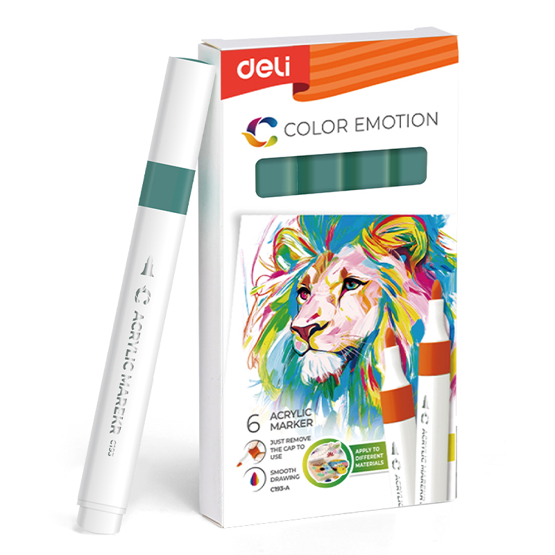 Art & Craft si Artizanat - Marker acrilic verde pastel color emotion deli
