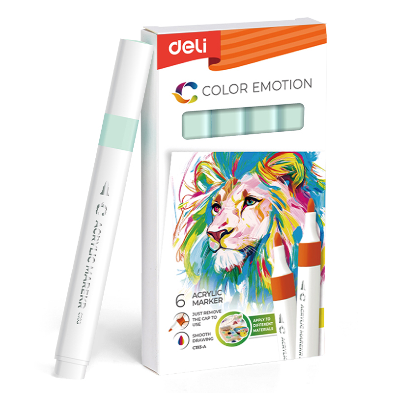 Art & Craft si Artizanat - Marker acrilic vernil color emotion deli