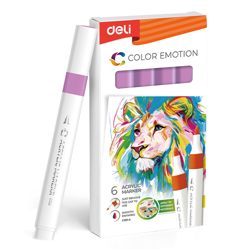 Art & Craft si Artizanat - Marker acrilic violet color emotion deli