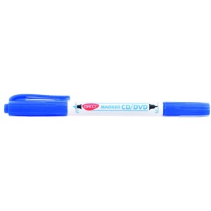 Birotică și Papetărie - Marker cd/dvd doua capete daco albastru mk301 12 buc