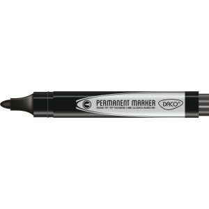 Birotică și Papetărie - Marker permanent daco negru mk130 12 buc
