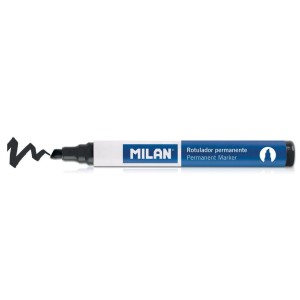 Birotică și Papetărie - Marker permanent milan varf tesit negru 16428122 12 buc