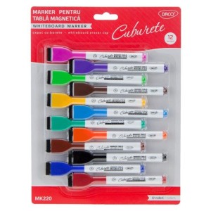 Birotică și Papetărie - Marker tabla magnetica set 12 daco mk220
