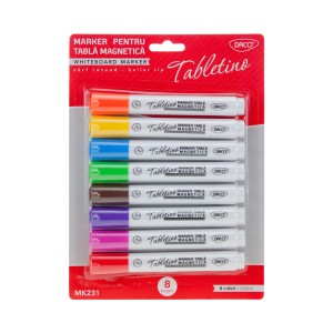 Birotică și Papetărie - Marker tabla magnetica set 8 daco mk231 