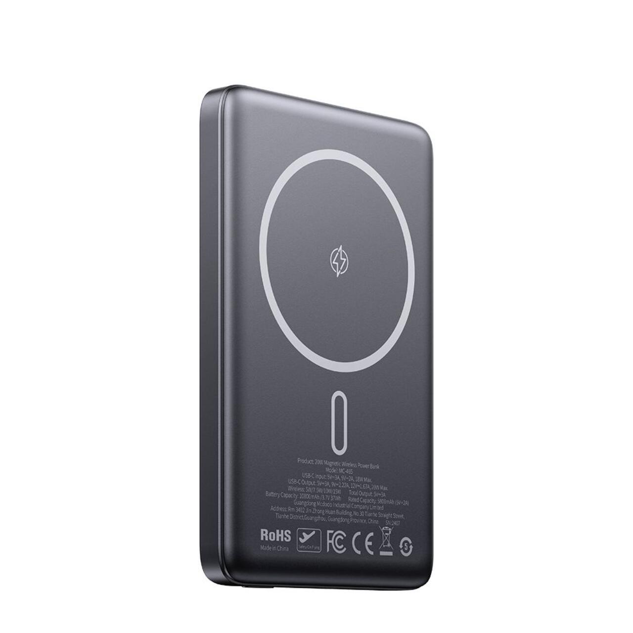 Mcdodo Acumulator Extern 10000mAh Meta Series Ultra-Thin Design, 20W, Negru [8]