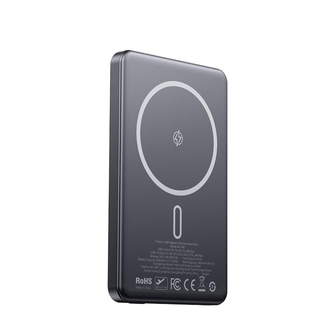 Mcdodo Acumulator Extern 5000mAh Meta Series Ultra-Thin Design, 20W, Negru [10]