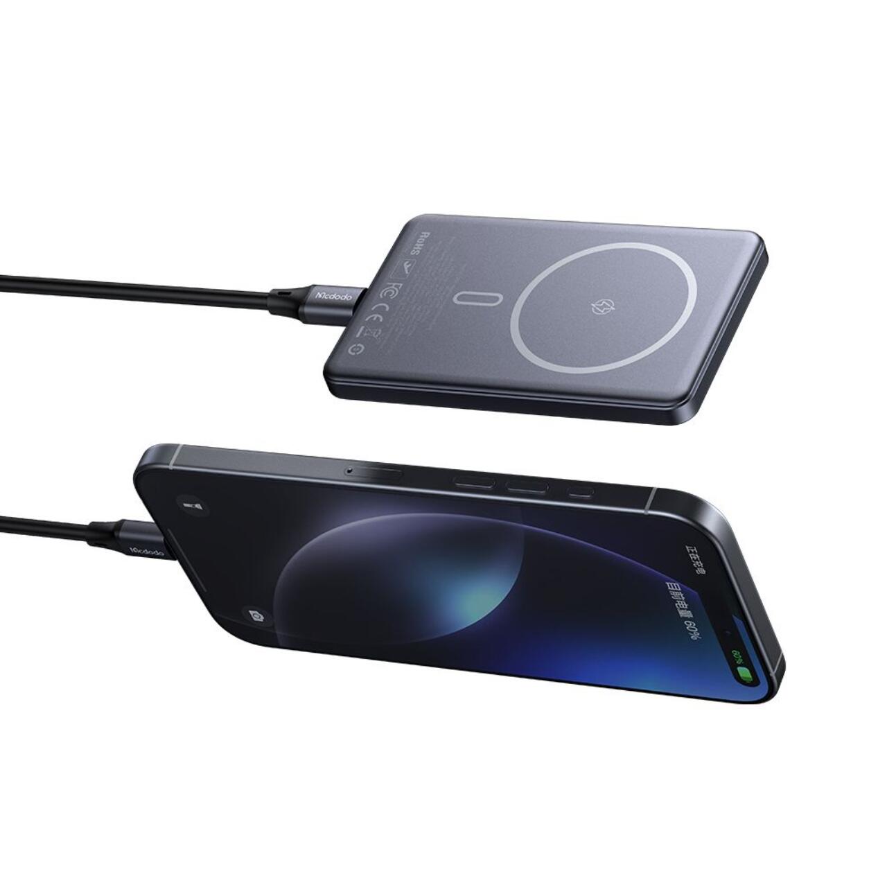Laptop, Tablete & Telefoane - Mcdodo Acumulator Extern 5000mAh Meta Series Ultra-Thin Design, 20W, Negru
