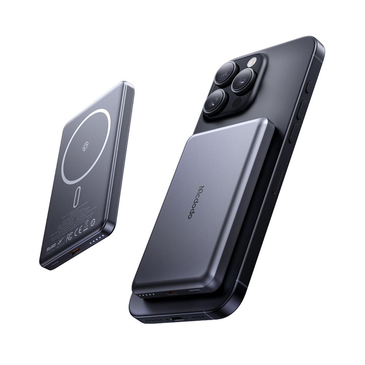 Mcdodo Acumulator Extern 5000mAh Meta Series Ultra-Thin Design, 20W, Negru [6]
