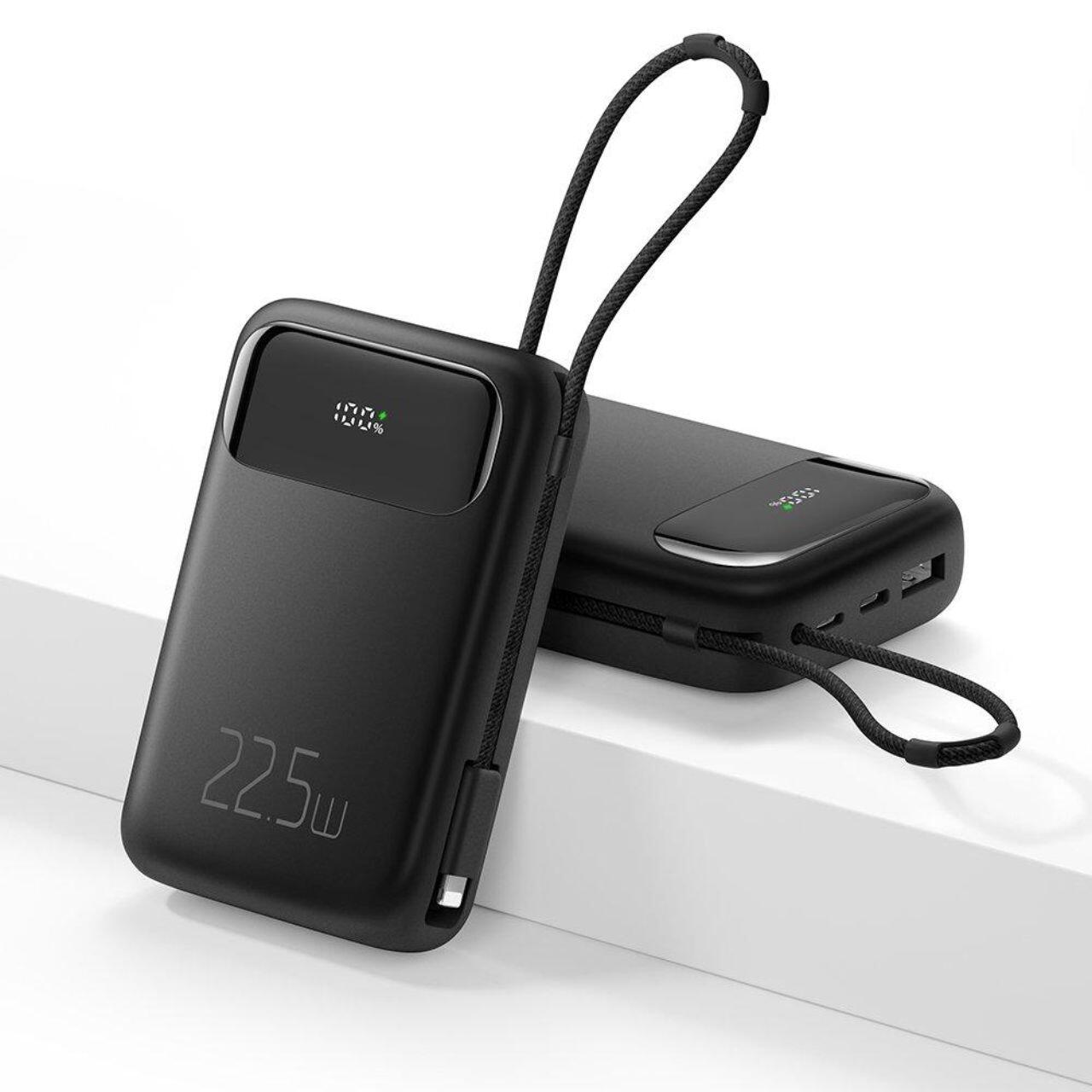 Mcdodo Acumulator Extern Digial Display 10000mAh, 22.5W, cablu Lightning inclus, Negru  [2]