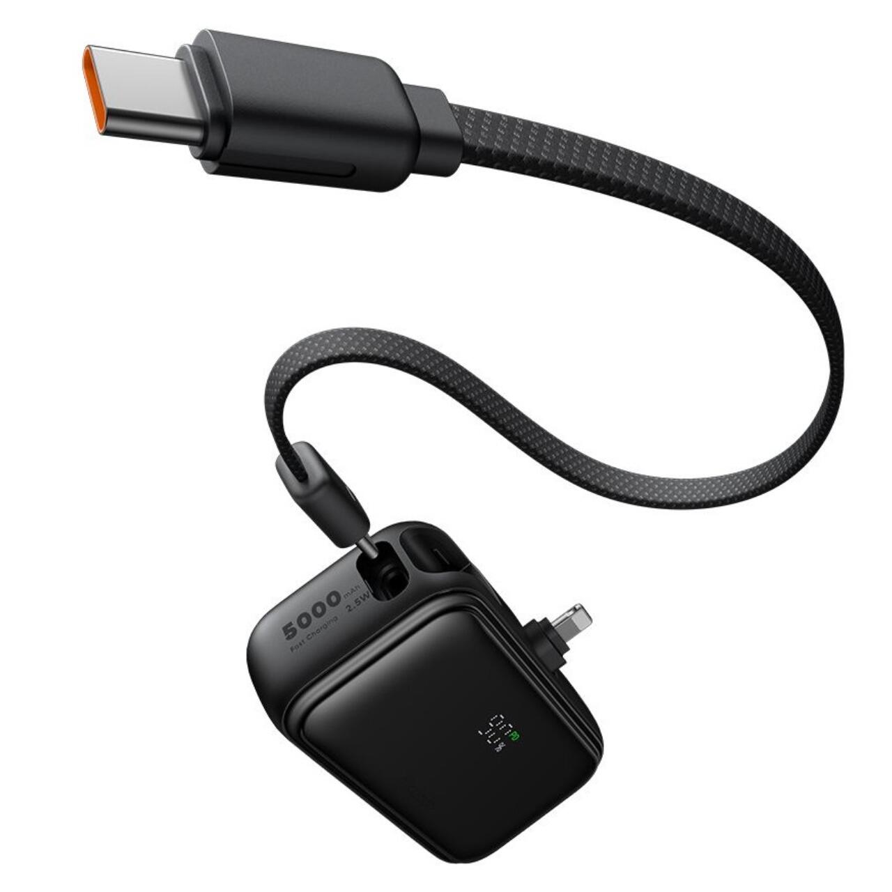 Mcdodo Baterie Externa FreeKit Series 5000mAh, 22.5W, cablu și Connector Lightning Negru [5]