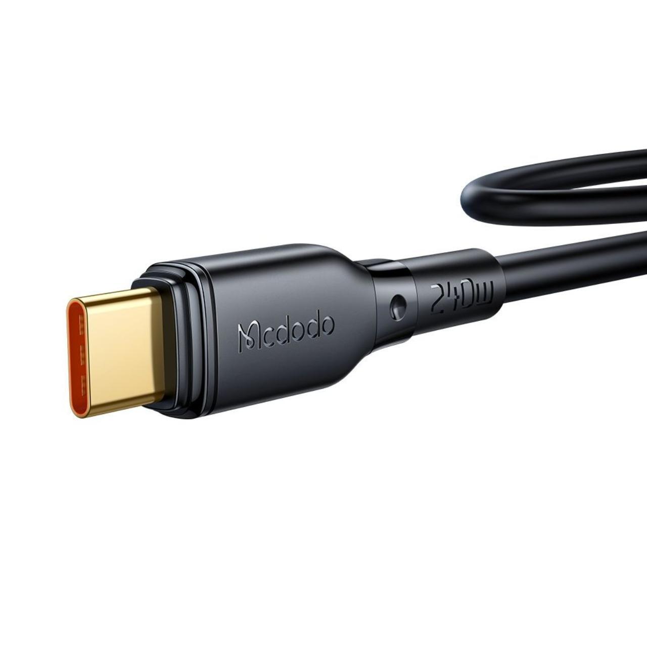 Laptop, Tablete & Telefoane - Mcdodo Cablu Type-C la Type-C 240W, Fast Charging, 5A, 1.2m, Negru
