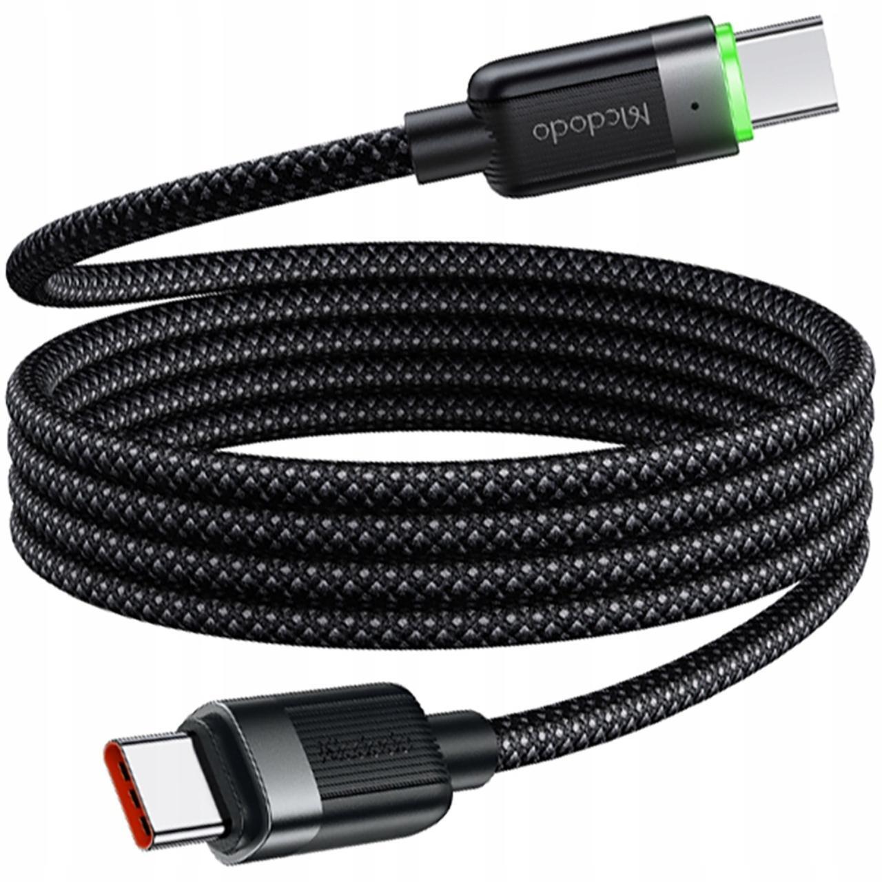 Mcdodo Cablu Type-C la Type-C 60W, Fast Charging, Self-Winding Series 1.2m Negru [8]